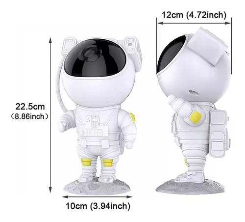 Proyector Astronauta De Galaxia Con Estrellas Led Con Control