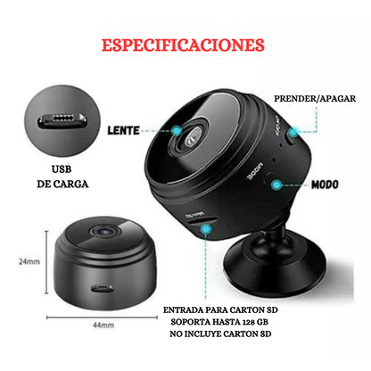 Mini Camara Espia De Seguridad Wi-Fi